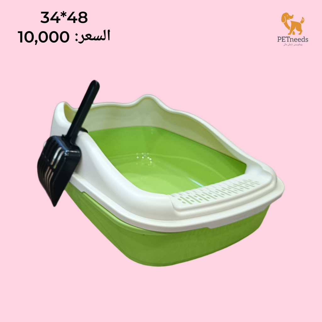 صندوق فضلات مع مغرفة