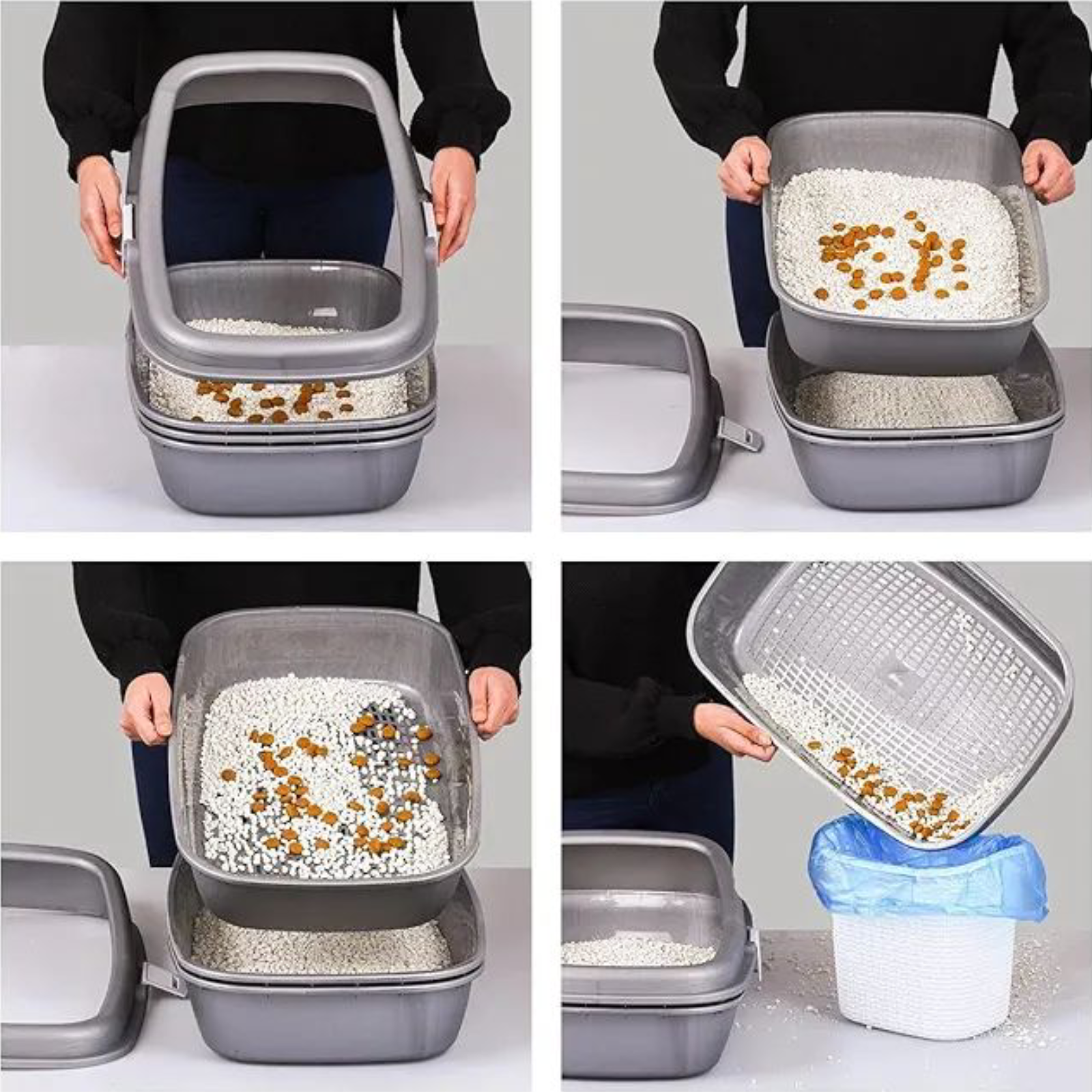 صندوق قمامة مزدوج الطبقة