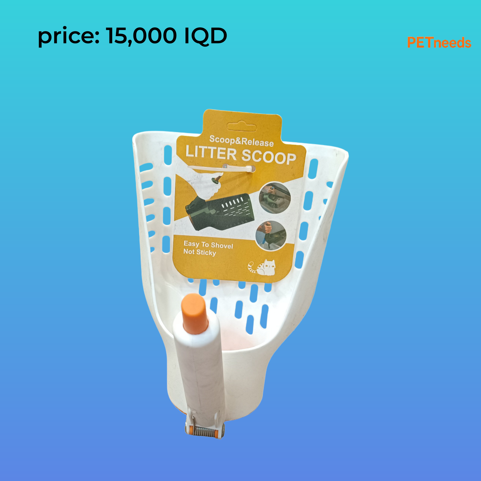 litter scoop and release