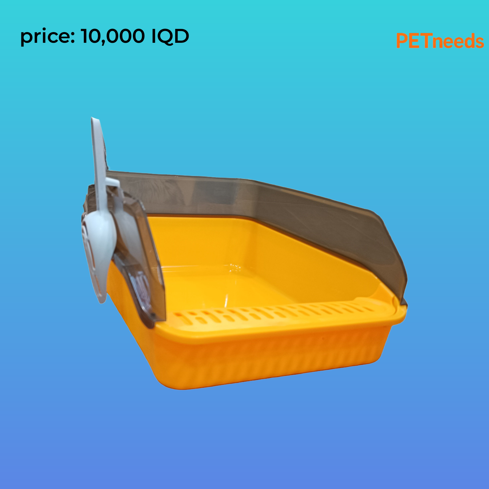 litter box with scoop