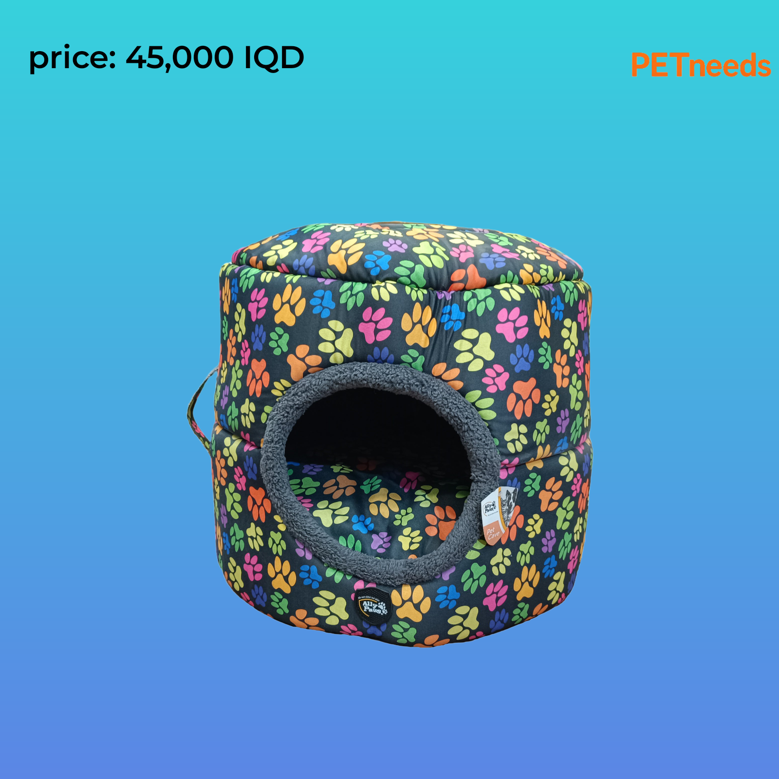 سرير الحيوانات الأليفة 2 في 1 من Allypaws