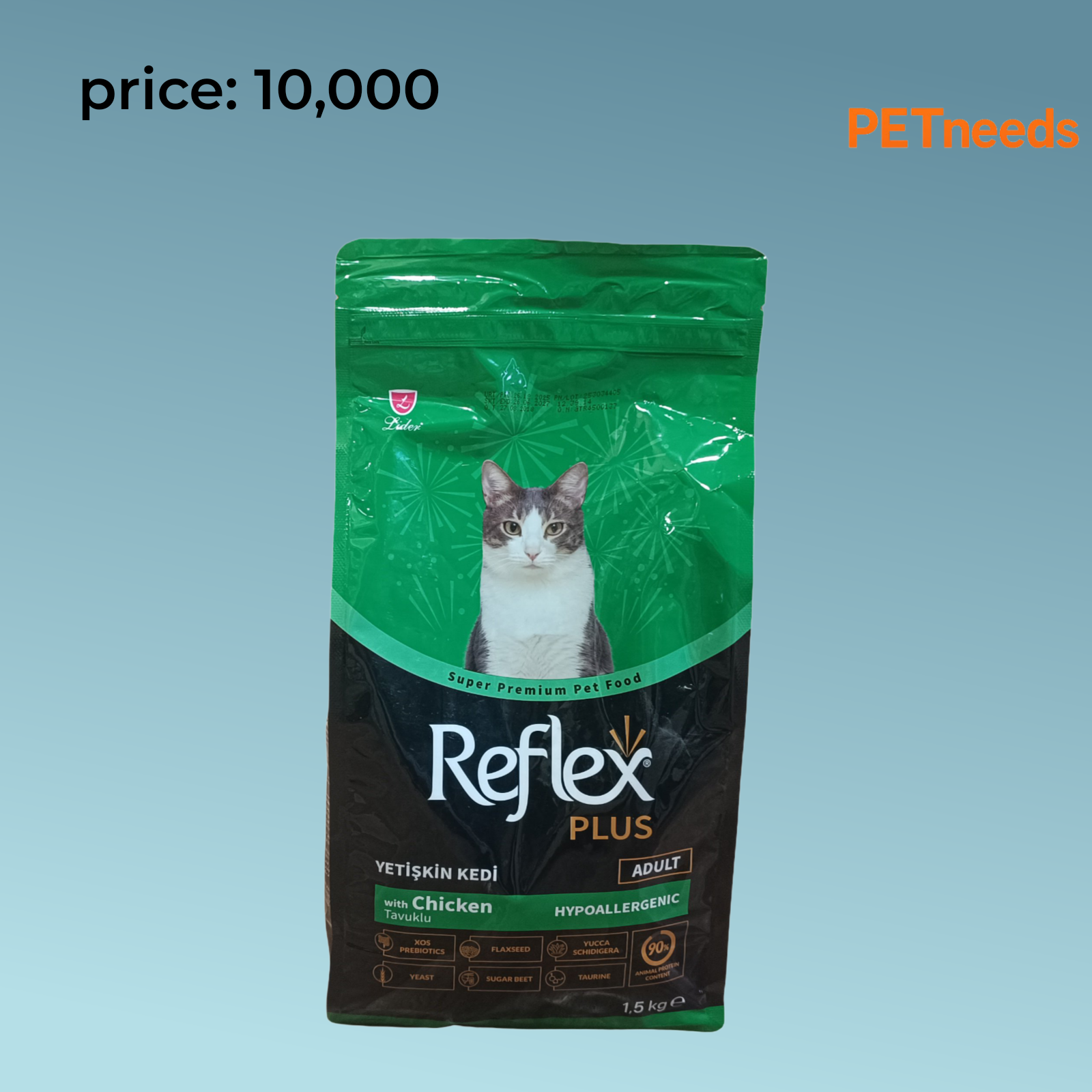 reflex plus adult chicken hypoallergenic 1.5kg
