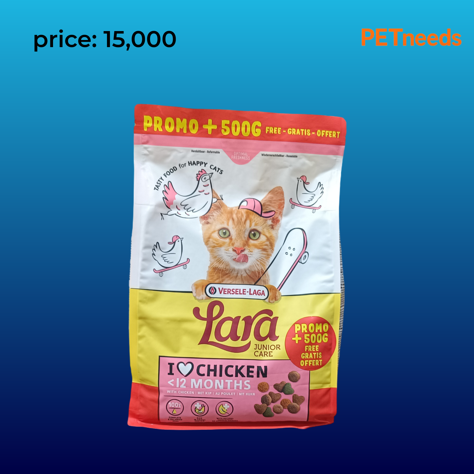 versele-laga Lara kitten chicken 1.9kg+0.5kg